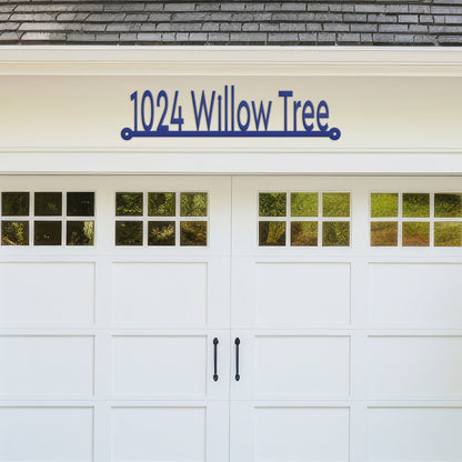 House Numbers Metal Sign, Street Name Address Mailbox Sign, Outdoor Wall Plaque for Home