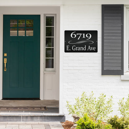 Personalized Home Address Metal Sign