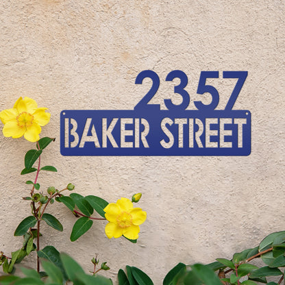Personalized Address Metal Sign