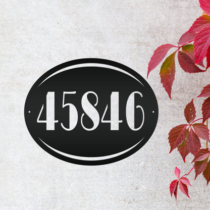 Personalized House Number Metal Sign