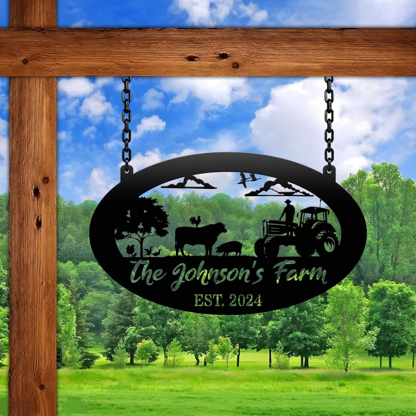 Custom  Your Metal Farm Sign, Personalized Farmhouse Metal Sign, Ranch Sign, Farmhouse Decor,  Farm Gate Sign, Outdoor Decor, Farmer Gifts