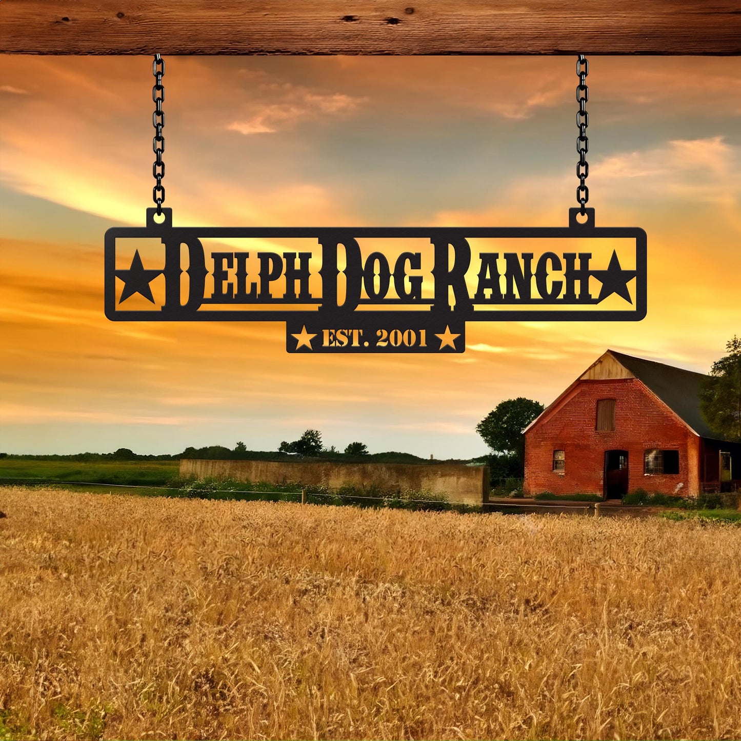 Personalized Metal Farm Entrance Sign, Custom Ranch Metal Sign, Large Family Name Sign, Established Sign, Family Name Plaque, Farmer Gift