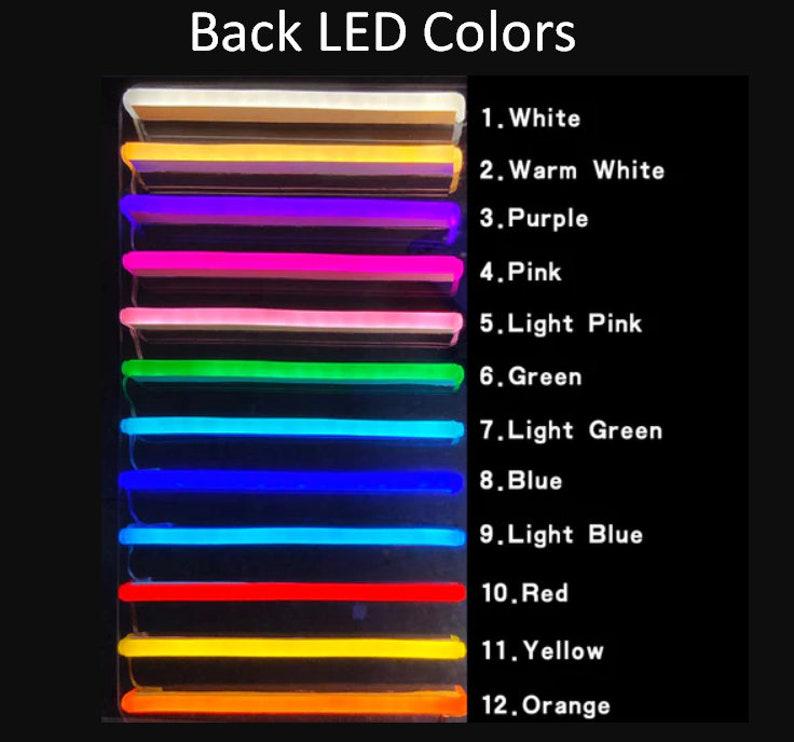 Business logo Signs, Personalised LED Sign, Round Acrylic Backlit Sign, Light up 3D Signage, Neon Acrylic Sign, Illuminated Sign