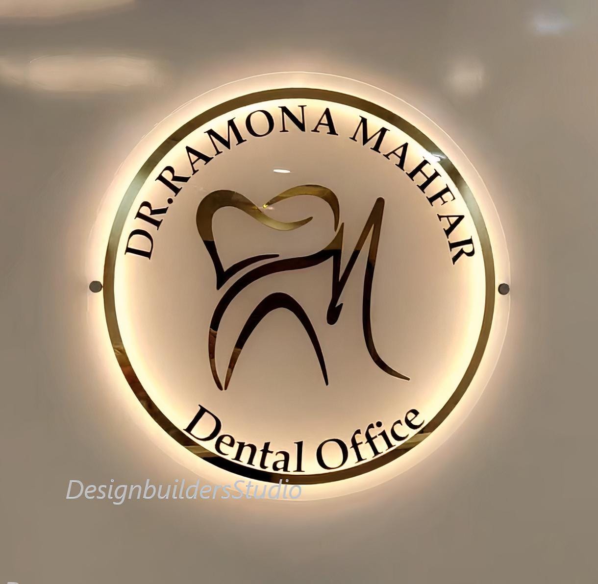 Beauty Salon Sign, Acrylic Back lit Business Logo