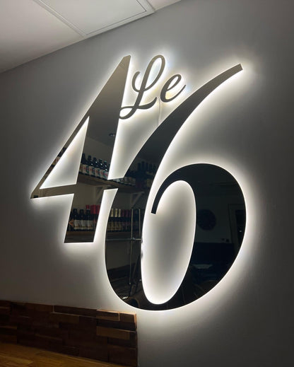 3D Backlit Sign, Clinic Business Sign, Custom Metal Letters for office, LED Sign, Bakery Logo Sign, Outdoor Light Sign, Beauty Salon Decor
