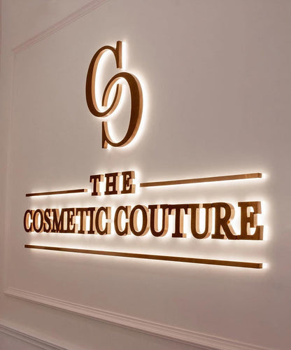 Custom Backlit Signs, Outdoor Business Logo Signage, Light Up Sign, Personalised Office Sign, Stainless Steel letters, 3D logo, Med Spa Sign