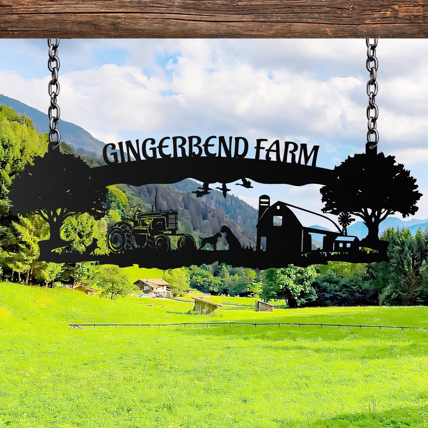 Personalized Your Metal Farm Sign, Farmhouse Metal Sign, Custom Ranch Sign, Farmhouse Decor,  Farm Gate Sign, Outdoor Decor, Farmer Gifts