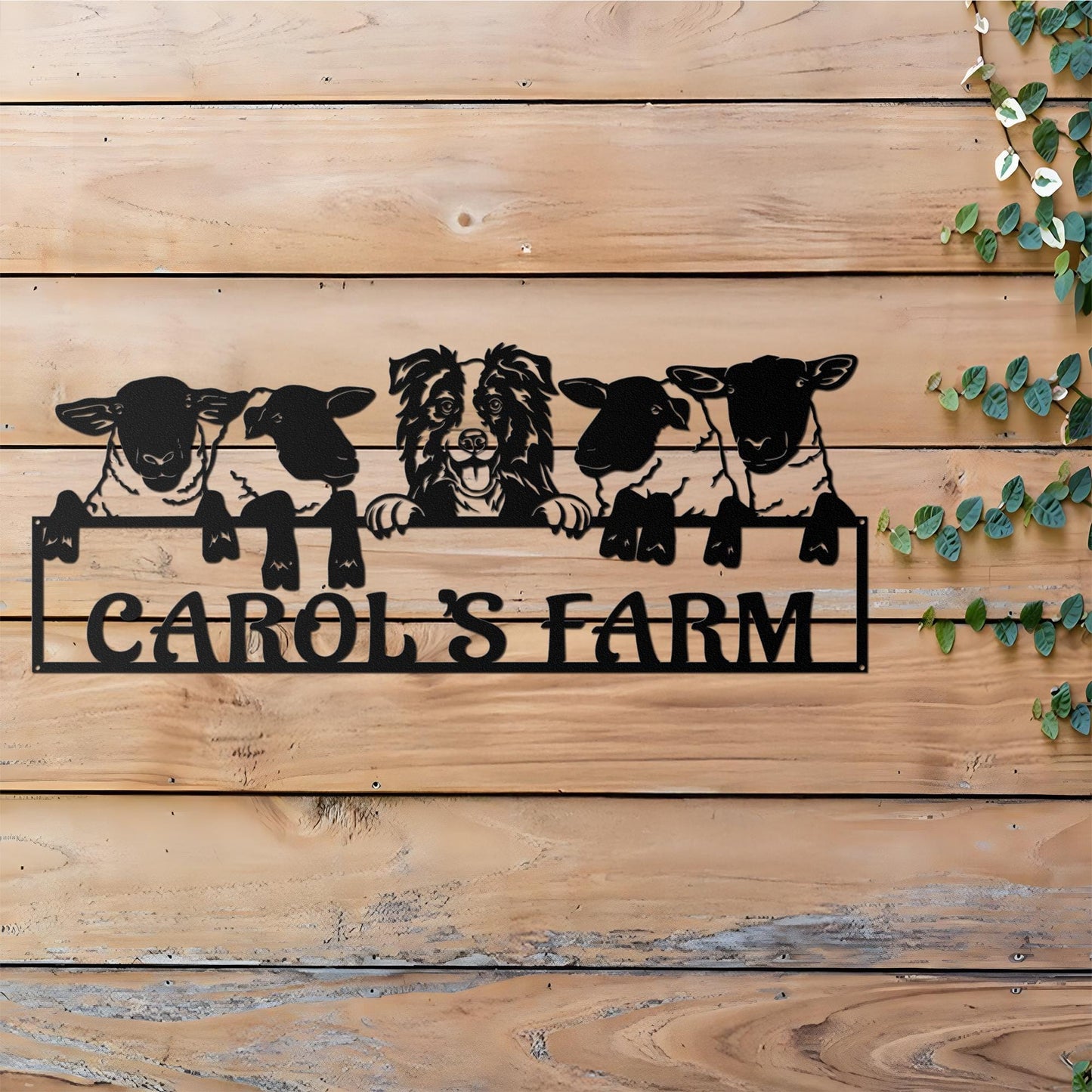 Sheep Farm Metal Sign, Custom Metal Sheep Sign, Personalized Sheep Metal Wall Art, Farm Decor Outdoor, Ranch Barn Sign, Gift For Farmer