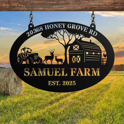 Personalized Goat Metal Sign, Goat Metal Wall Art, Ranch/ Barn Sign, Farmhouse Wall Decor, Farmer Gift, Custom Farm Name Sign, Farmer Gift