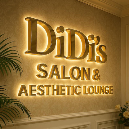 Custom Backlit Business Logo, Halo illuminated 3D Sign, Company Signage, Office Sign, Outdoor/indoor Custom Led Sign, Large Metal Letters