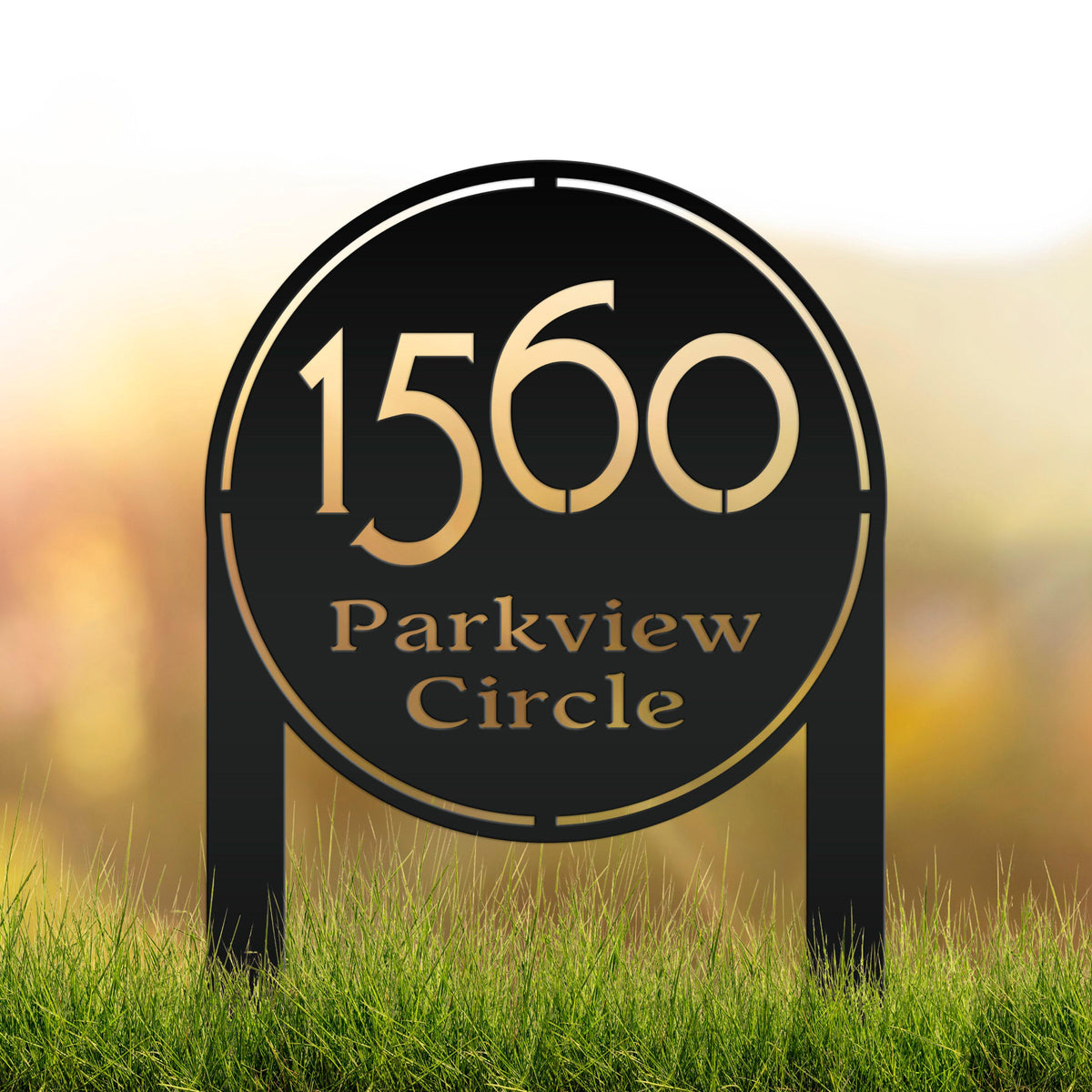 Address Sign Yard Stake, Metal Street Address Sign, Lawn Marker, Realtor Gift, Customizable Signage, Personalized Outdoor Business Decor