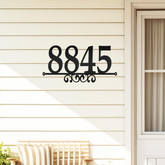 Metal House Number Sign, Custom Mailbox Numbers, Outdoor Wall Decor, Patio Signage, Weather Resistant Powder Coating, New Home Owners Gift