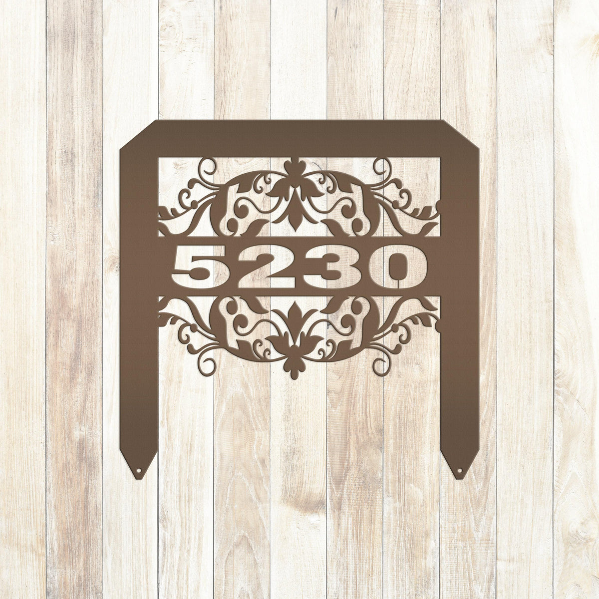 House Numbers Metal Yard Stake, Decorative Lawn Sign With Street Address, HOA Driveway Marker, Weather Resistant Outdoor Garden Decoration