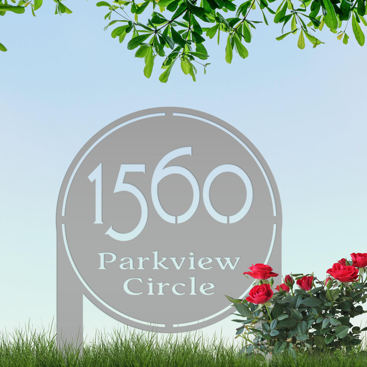 Address Sign Yard Stake, Metal Street Address Sign, Lawn Marker, Realtor Gift, Customizable Signage, Personalized Outdoor Business Decor