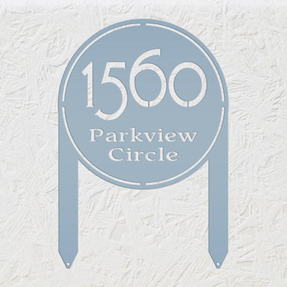 Address Sign Yard Stake, Metal Street Address Sign, Lawn Marker, Realtor Gift, Customizable Signage, Personalized Outdoor Business Decor