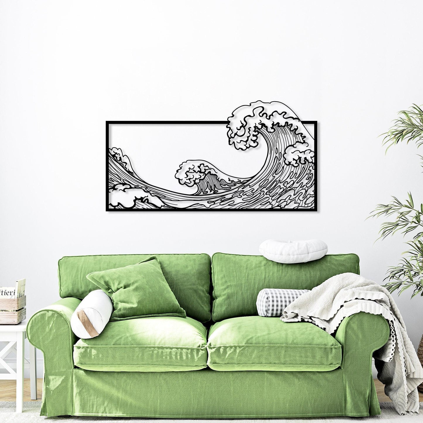 The Great Wave Metal Wall Art, Large Kanagawa Decor, Hokusai Katsushika Art, Japanese Modern Home Decor, Art Lovers Gift, Living Room Decor
