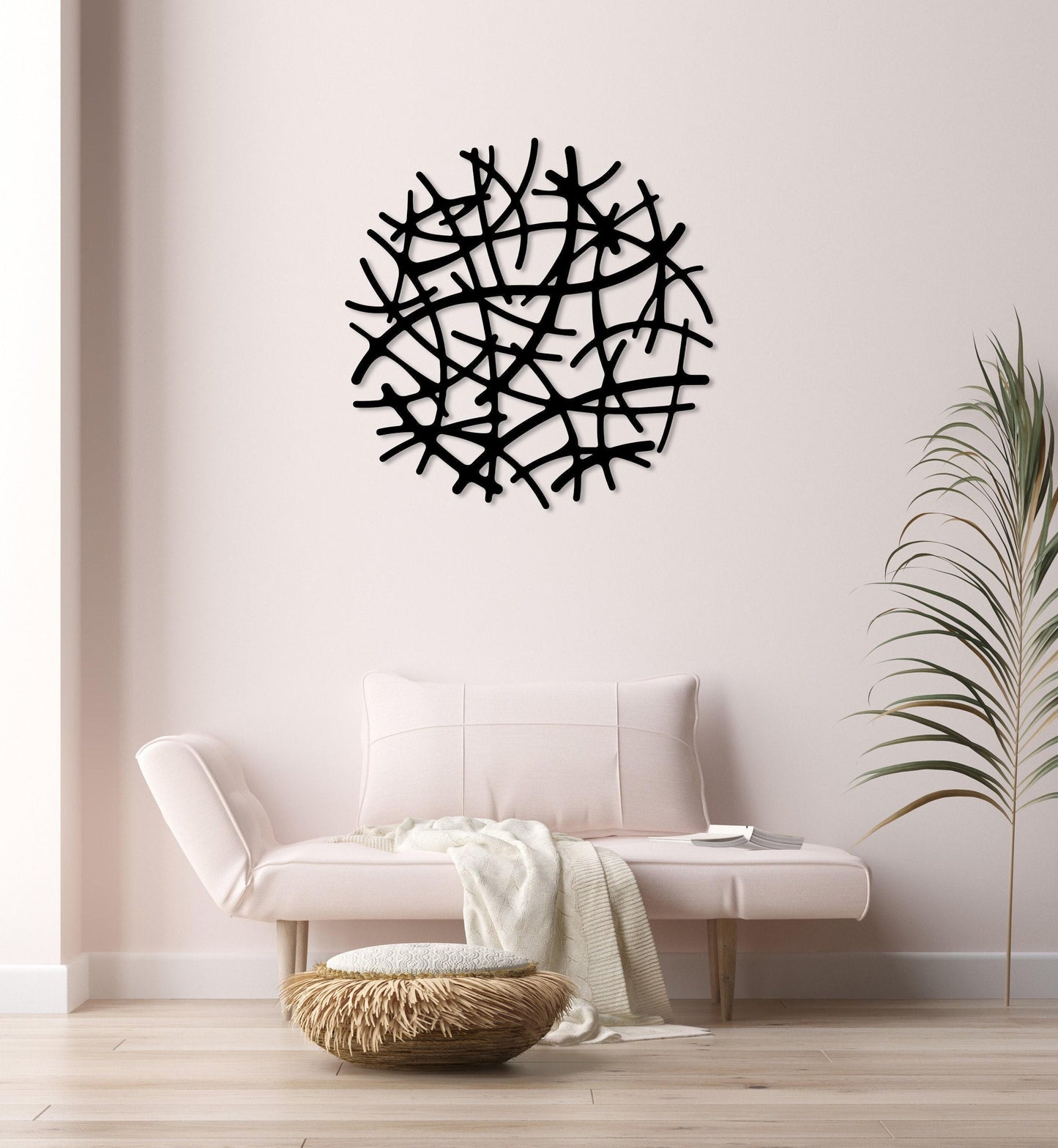 Modern Abstract Metal Wall Art, Unique Home Decor, Metal Geometric Wall Decor, Large Wall Art, Housewarming Gift,Livingroom Decor,Minimalist