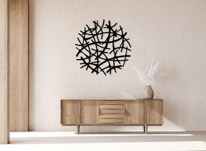 Modern Abstract Metal Wall Art, Unique Home Decor, Metal Geometric Wall Decor, Large Wall Art, Housewarming Gift,Livingroom Decor,Minimalist