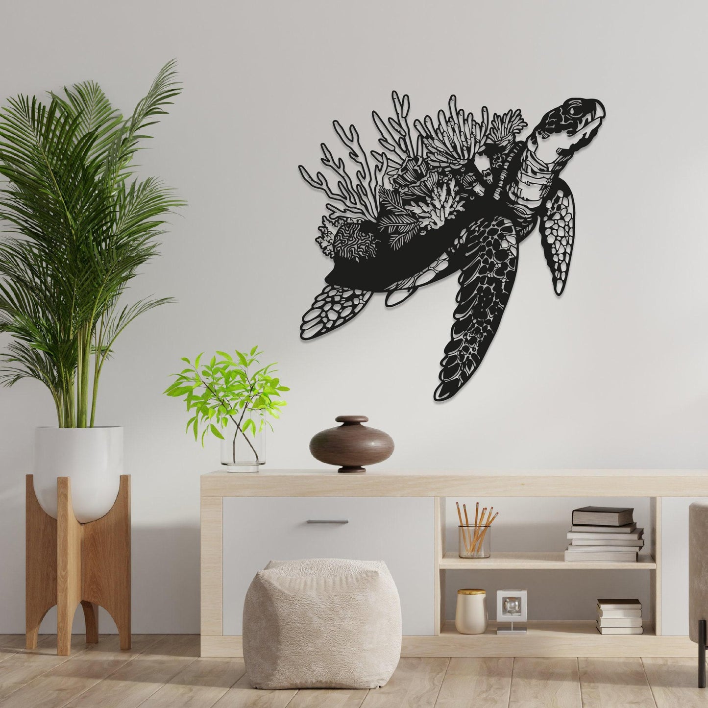 Sea Turtle Metal Wall Art, Unique Design Turtle Wall Decor, Sea Life, Coastal Decor, Beach House Art, Indoor and Outdoor Decor, Ocean Decor
