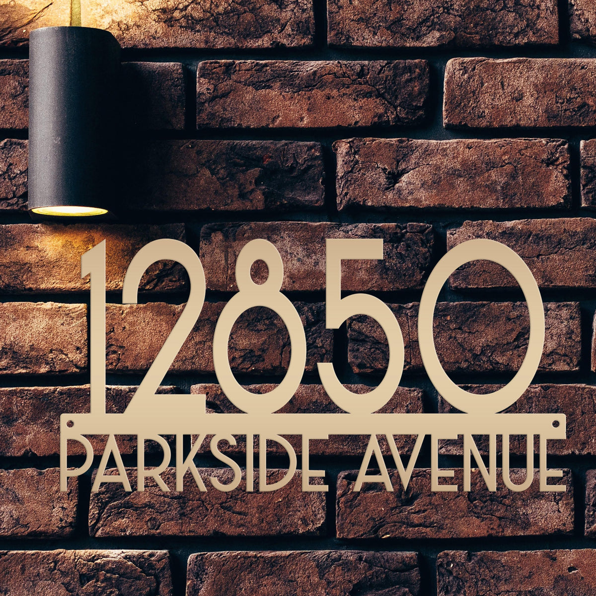 Metal Address Sign - Art Deco House Numbers -Front Porch Decor - Realtor Closing Gift - Unique Mailbox House Numbers - Outdoor Decor