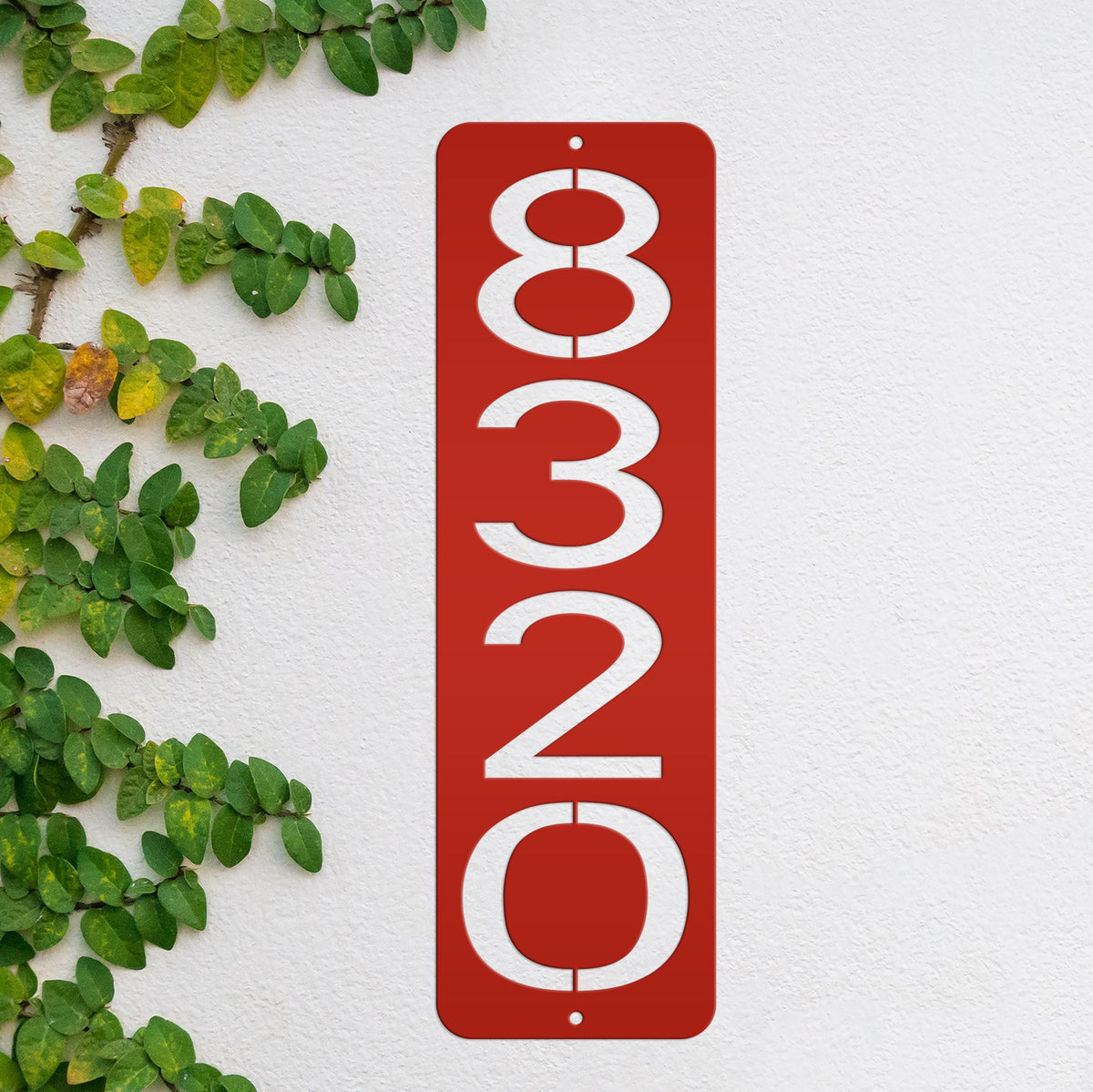 Address Numbers, Metal Vertical House Sign, Custom Mailbox Number, Modern Home Signage, Front Porch Street Decor, Weather Resistant Durable