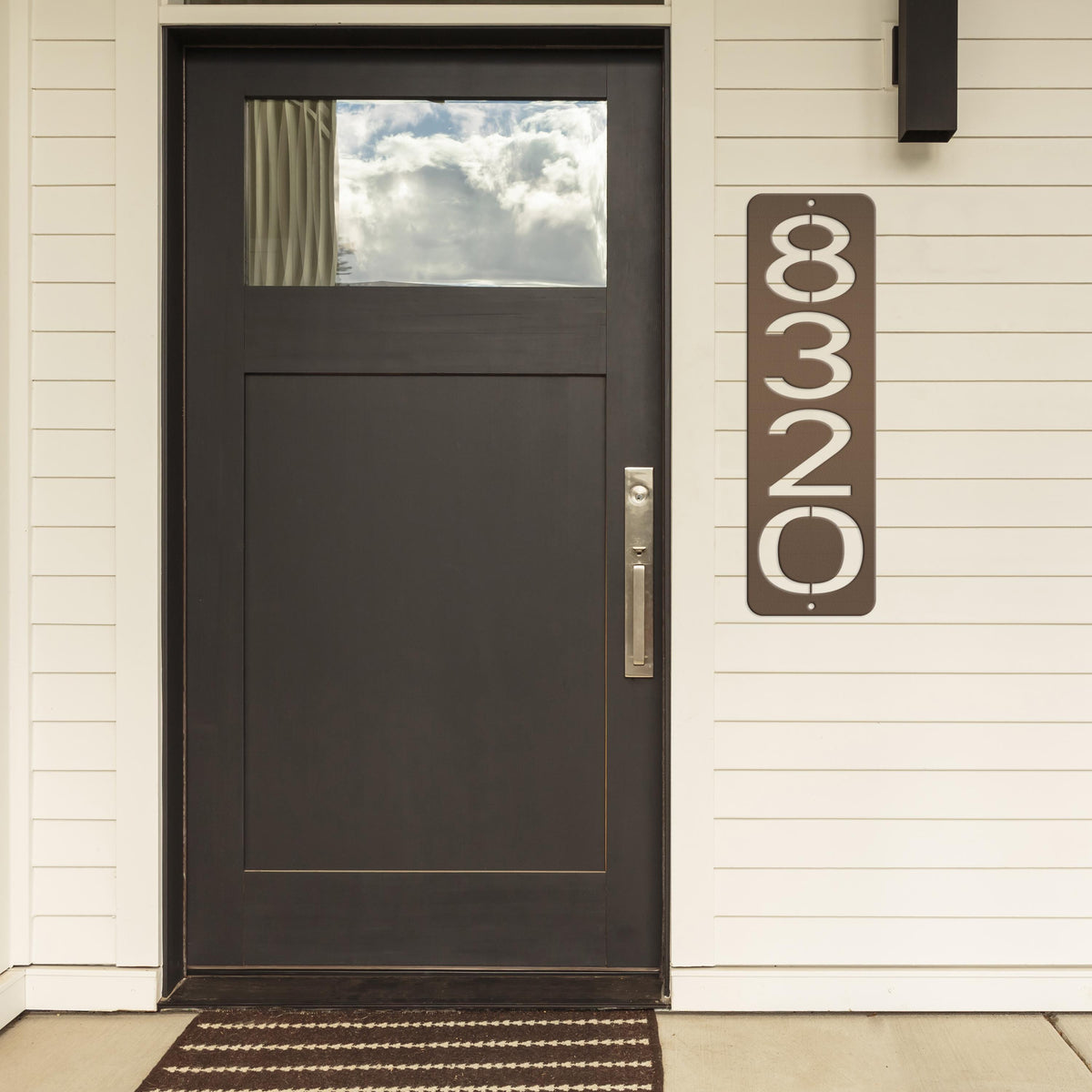 Address Numbers, Metal Vertical House Sign, Custom Mailbox Number, Modern Home Signage, Front Porch Street Decor, Weather Resistant Durable