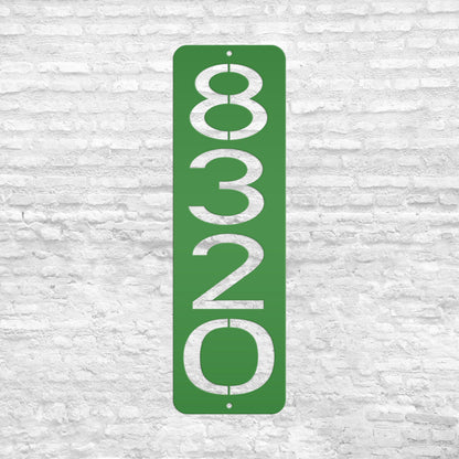 Address Numbers, Metal Vertical House Sign, Custom Mailbox Number, Modern Home Signage, Front Porch Street Decor, Weather Resistant Durable