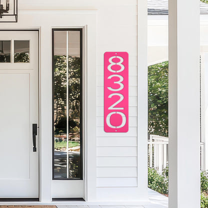 Address Numbers, Metal Vertical House Sign, Custom Mailbox Number, Modern Home Signage, Front Porch Street Decor, Weather Resistant Durable