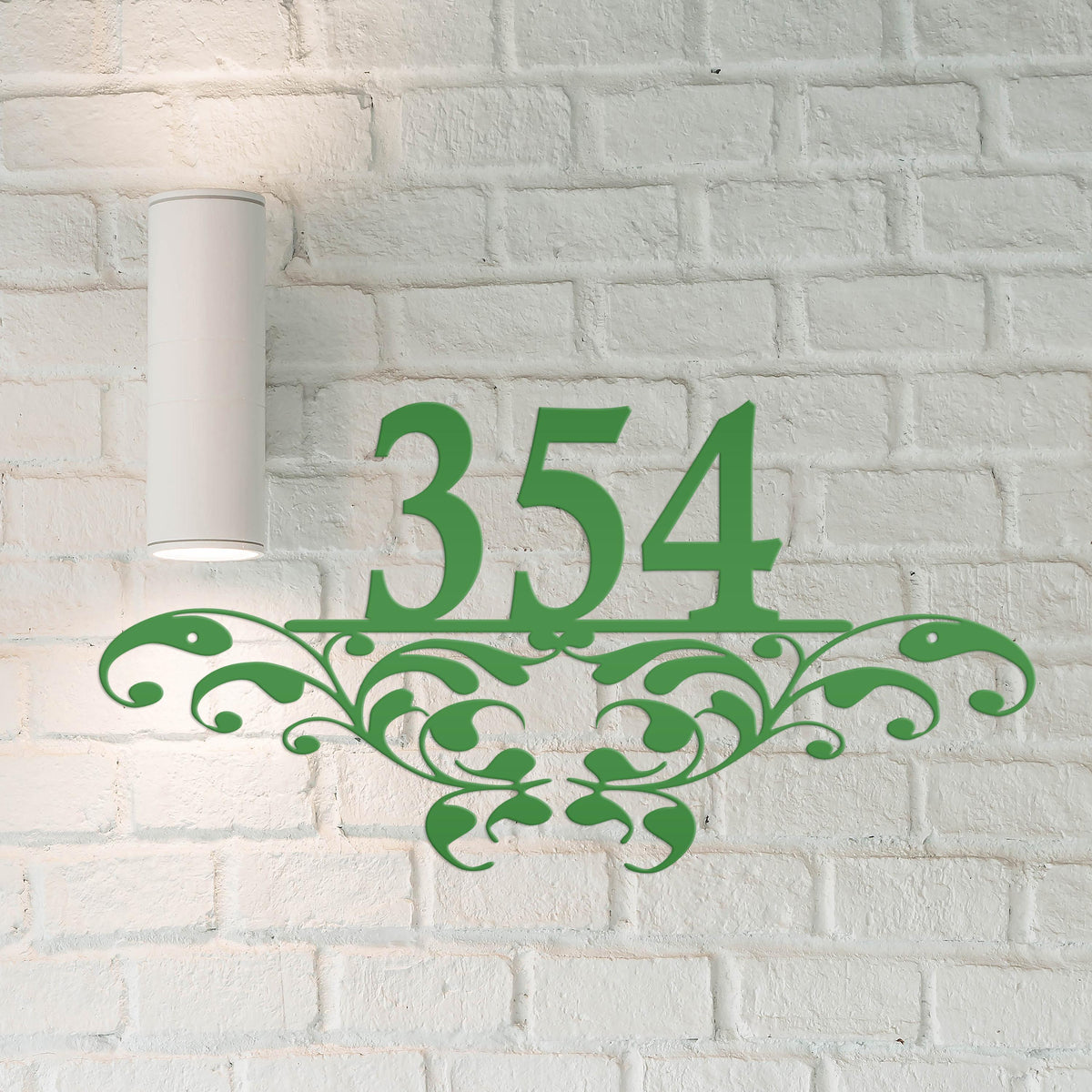 Metal Address Sign, Scrolled House Numbers, Decorative Outdoor Mailbox Numbers, HOA Plaque for Home, Porch and Patio Art, Customizable