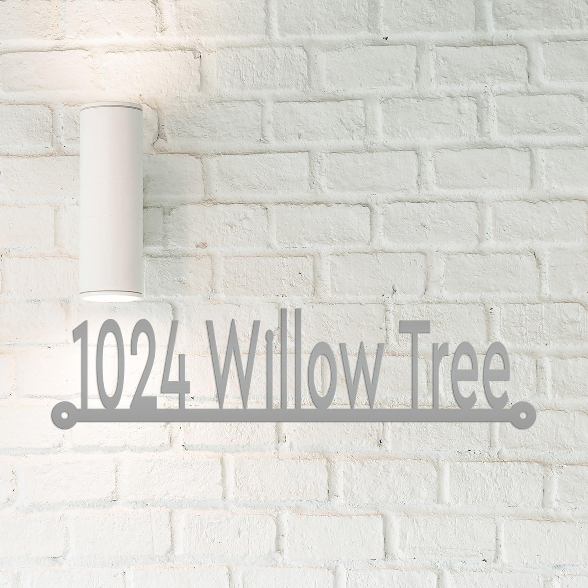 House Numbers Metal Sign, Street Name Address Mailbox Sign, Outdoor Wall Plaque for Home