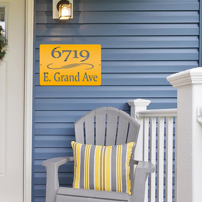 Personalized Home Address Metal Sign