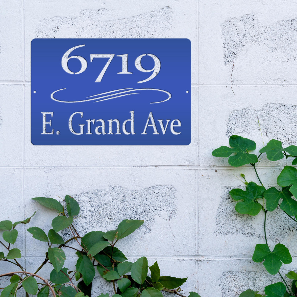 Personalized Home Address Metal Sign