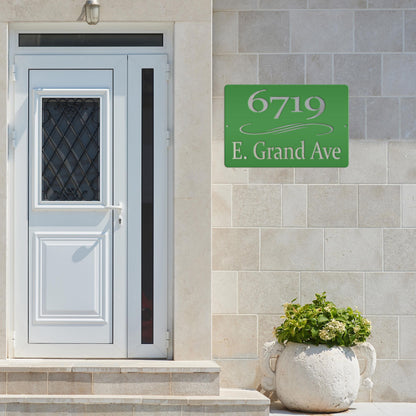 Personalized Home Address Metal Sign