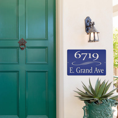 Personalized Home Address Metal Sign
