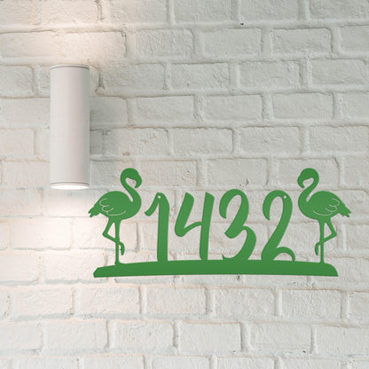 Flamingo Address House Numbers -Tropical Address Sign