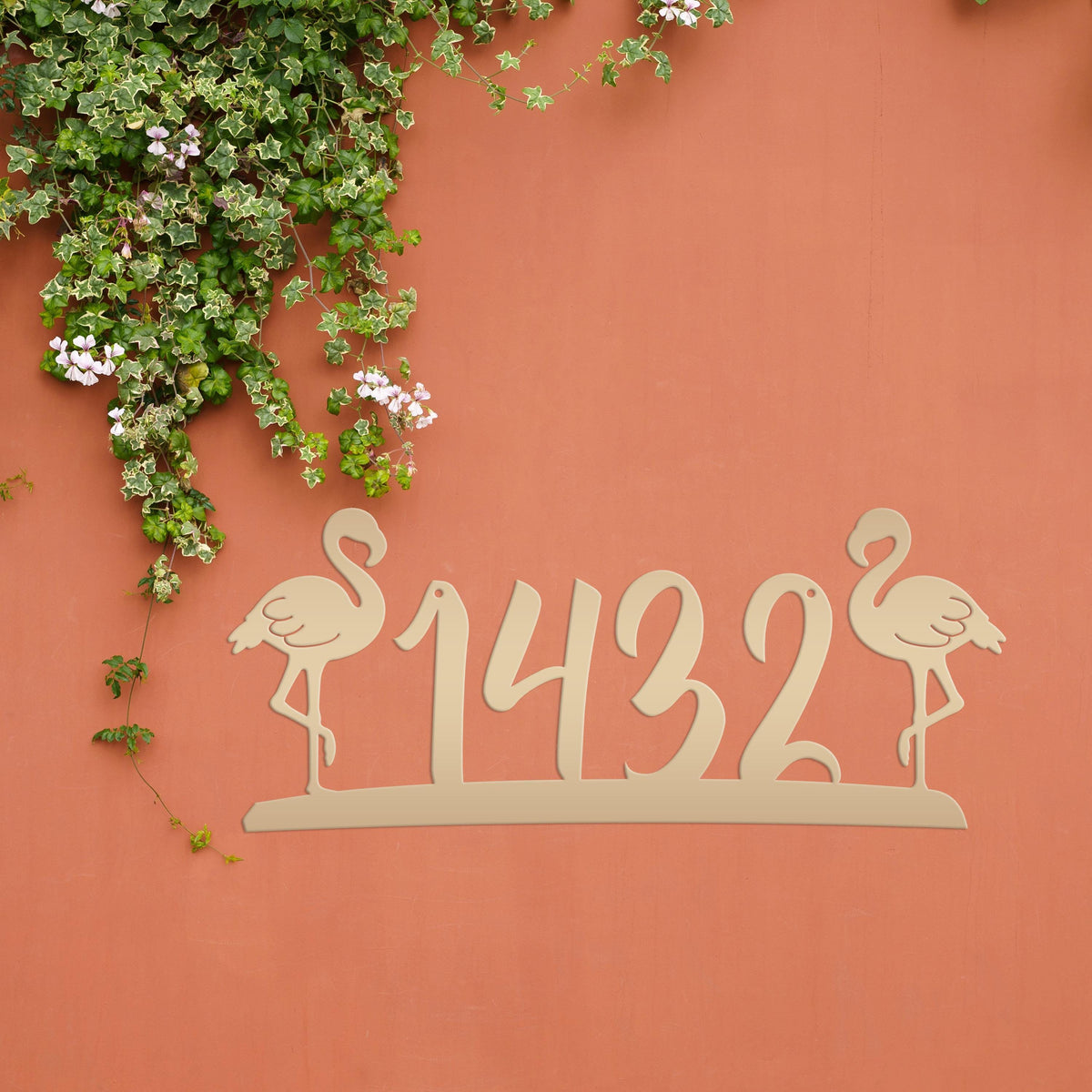 Flamingo Address House Numbers -Tropical Address Sign
