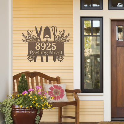 Custom Garden Tools  House Numbers - Address Numbers for the Home