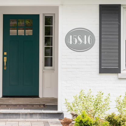 Personalized House Number Metal Sign