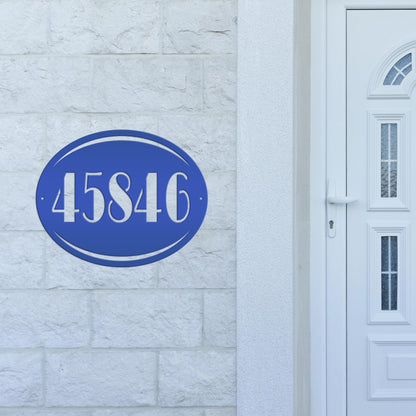 Personalized House Number Metal Sign