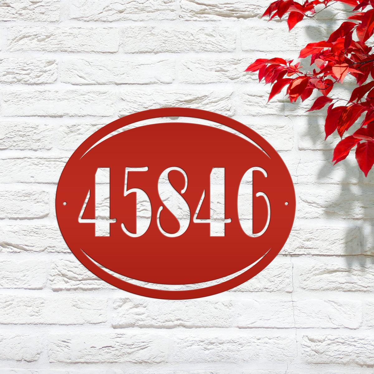 Personalized House Number Metal Sign