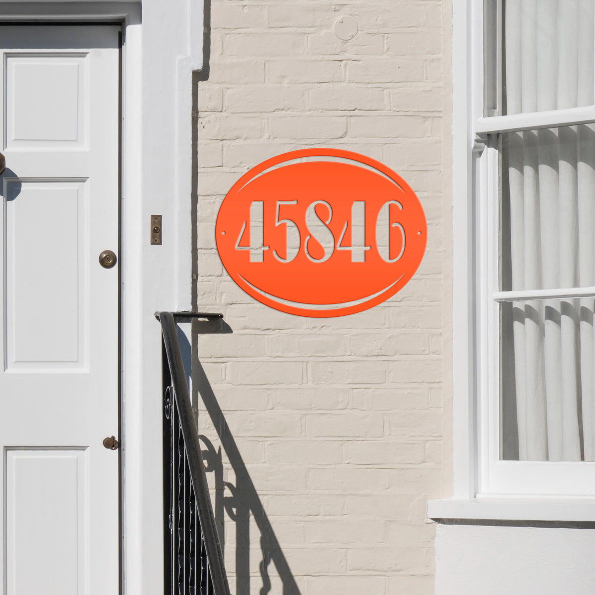 Personalized House Number Metal Sign