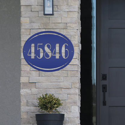 Personalized House Number Metal Sign