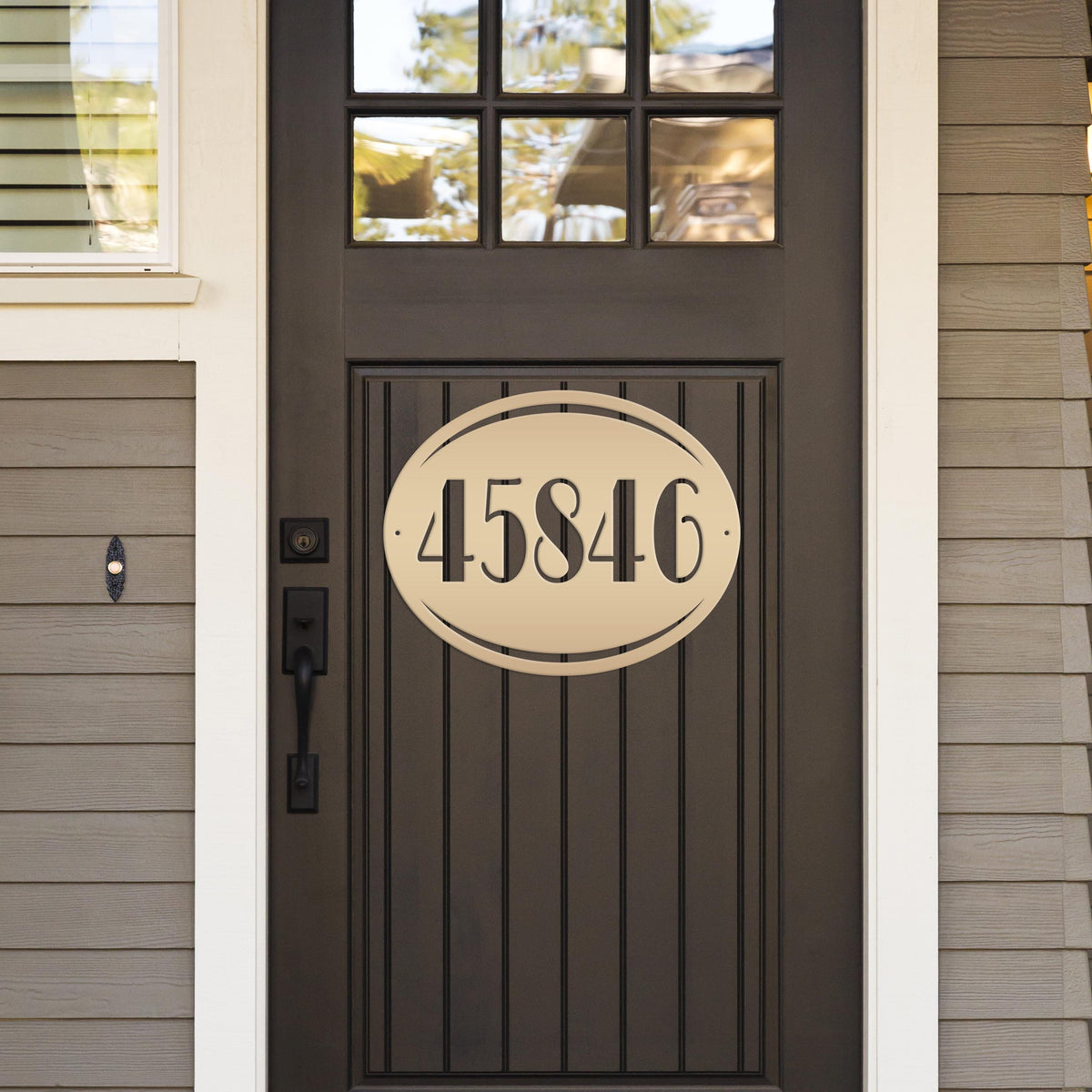 Personalized House Number Metal Sign