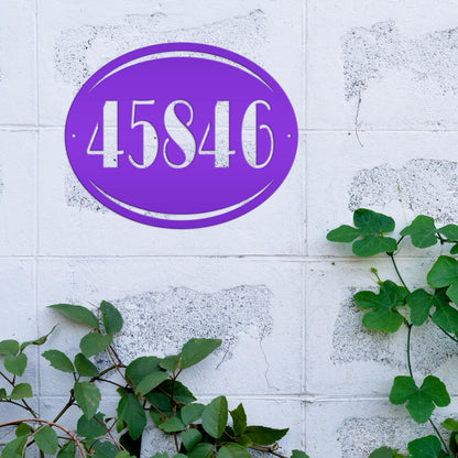 Personalized House Number Metal Sign