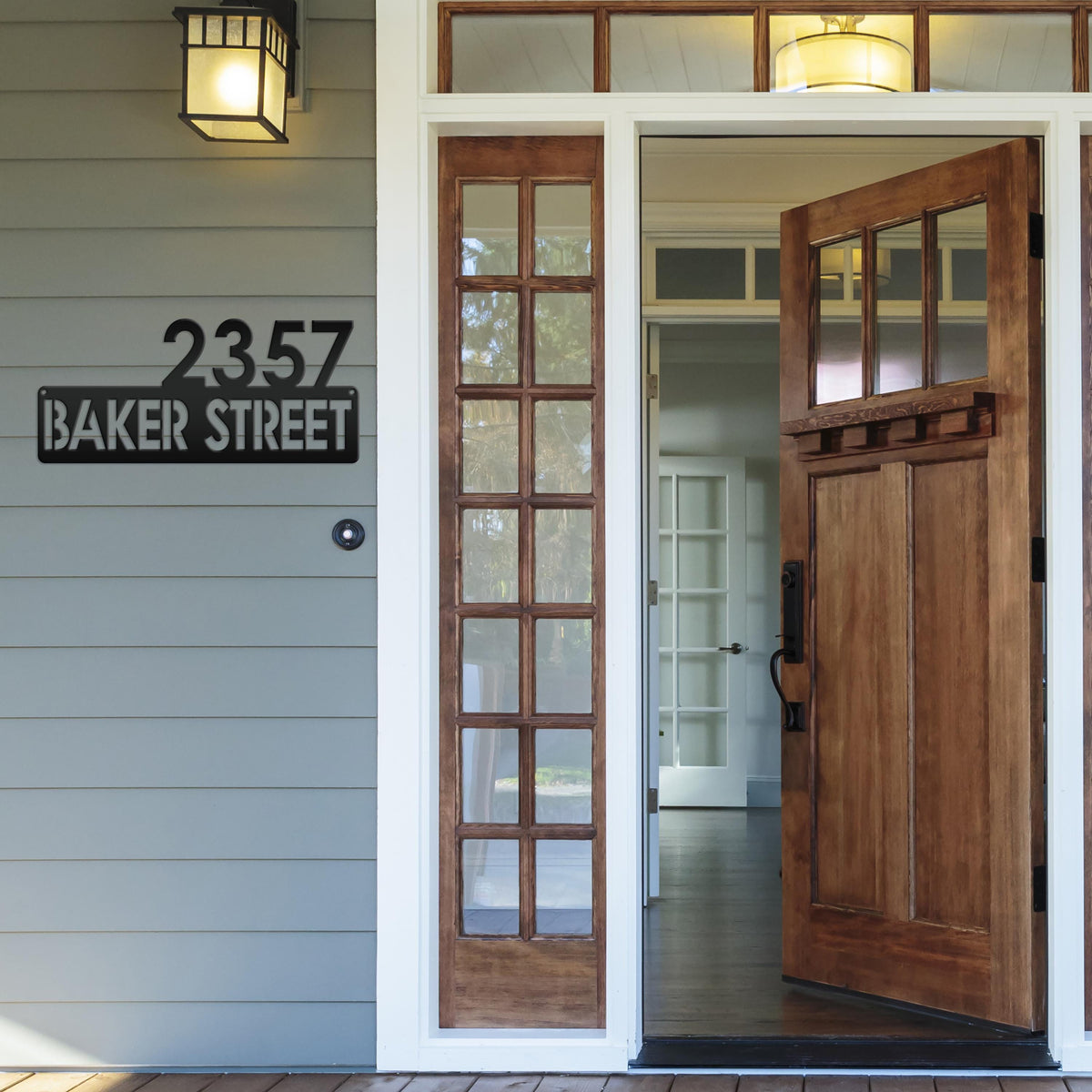 Personalized Address Metal Sign