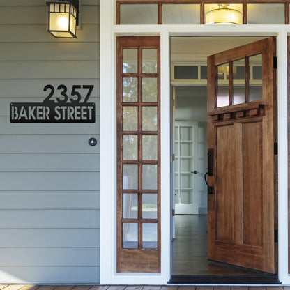 Personalized Address Metal Sign
