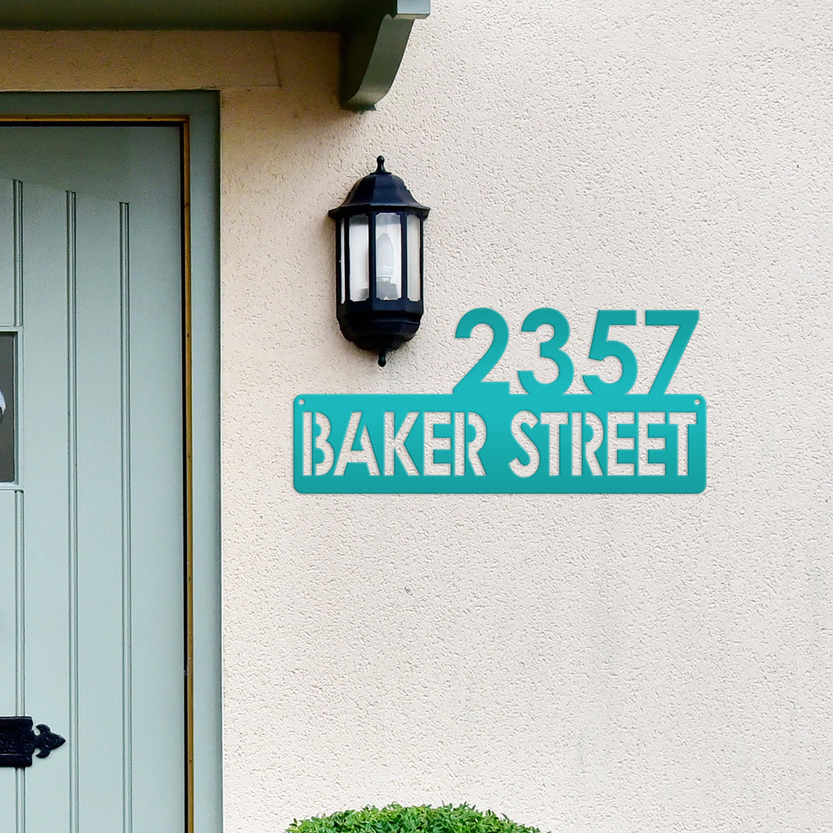 Personalized Address Metal Sign