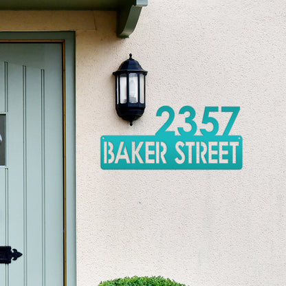 Personalized Address Metal Sign