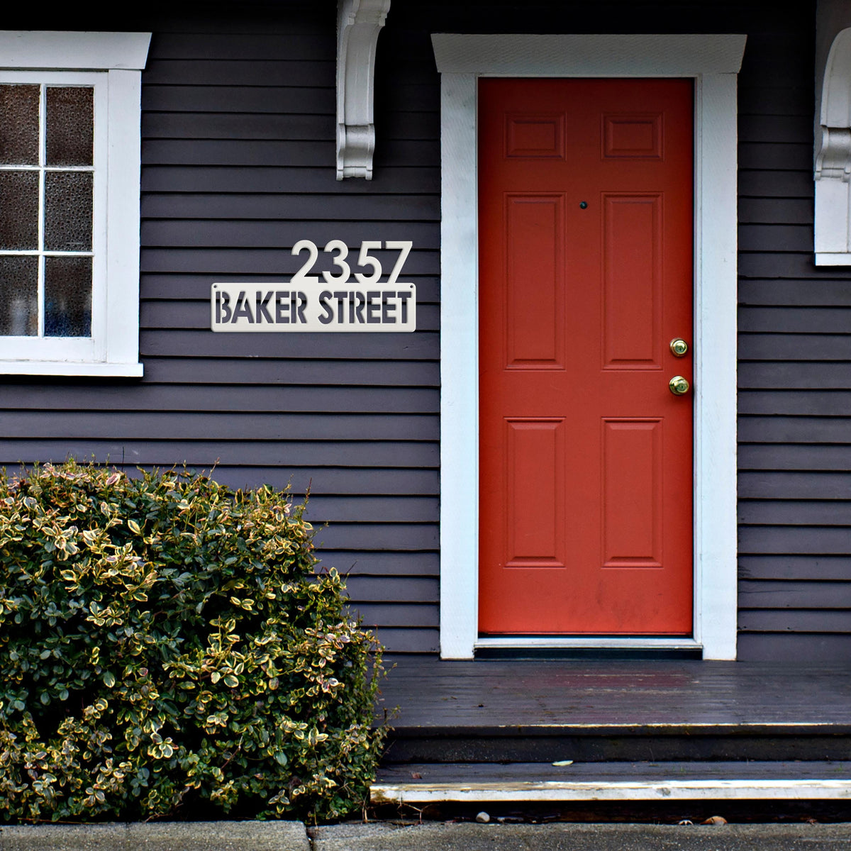 Personalized Address Metal Sign