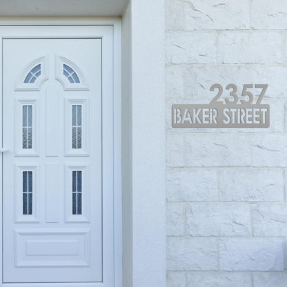 Personalized Address Metal Sign